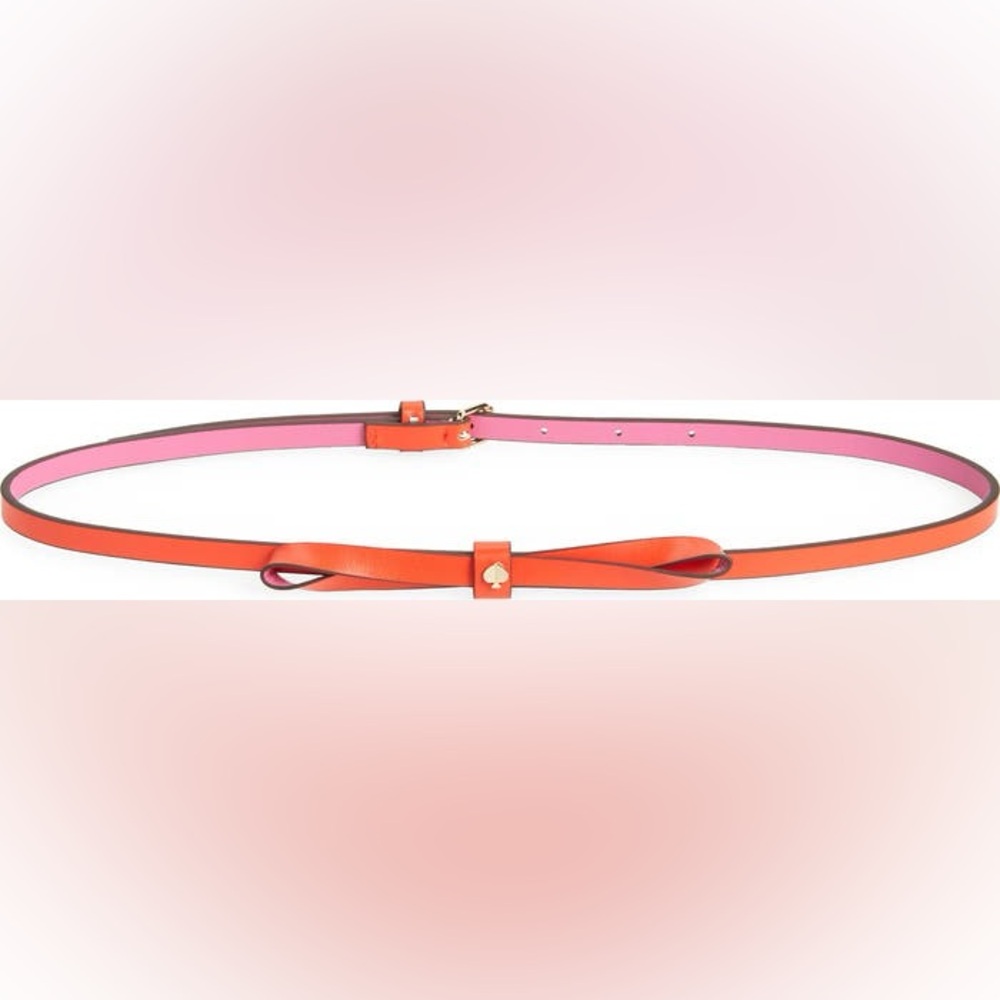 Kate Spade colorblock bow belt